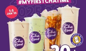 Promo CHATIME AKHIR TAHUN BELI MINUMAN LARGE cuma RP. 20.000