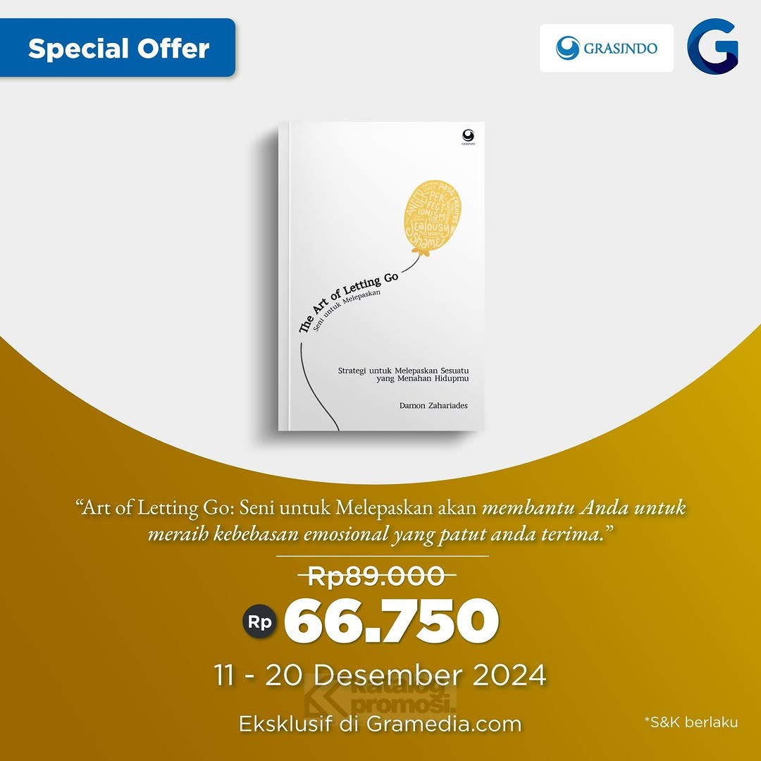 Buku 'The Art of Letting Go' Special Offer di Gramedia.com