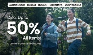 EIGER Year End Sale Bazaar Diskon hingga 50% untuk Semua Item