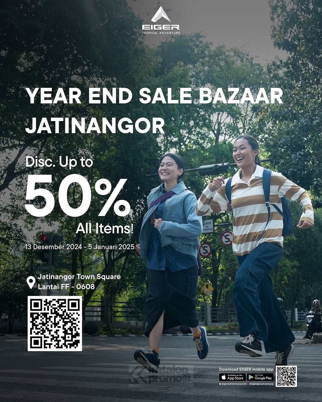 EIGER Year End Sale Bazaar Diskon hingga 50% untuk Semua Item