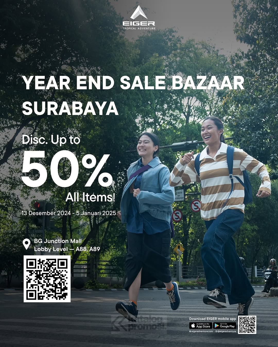 EIGER Year End Sale Bazaar Diskon hingga 50% untuk Semua Item