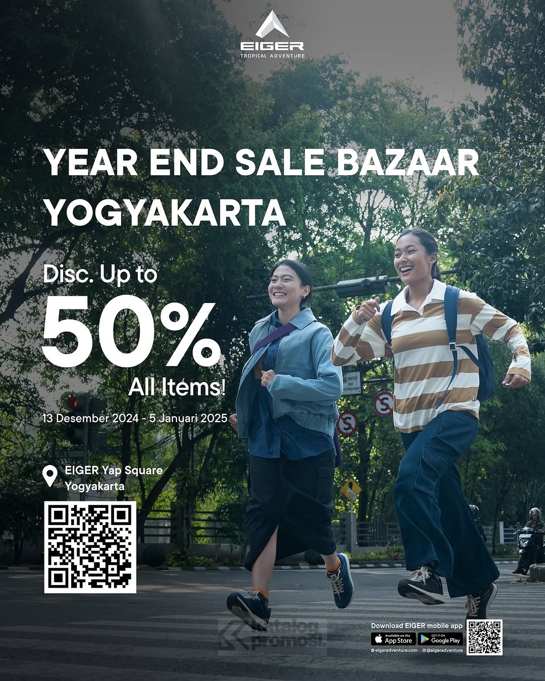 EIGER Year End Sale Bazaar Diskon hingga 50% untuk Semua Item