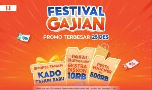 Festival Gajian Shopee - PROMO TERBESAR 25 DES!