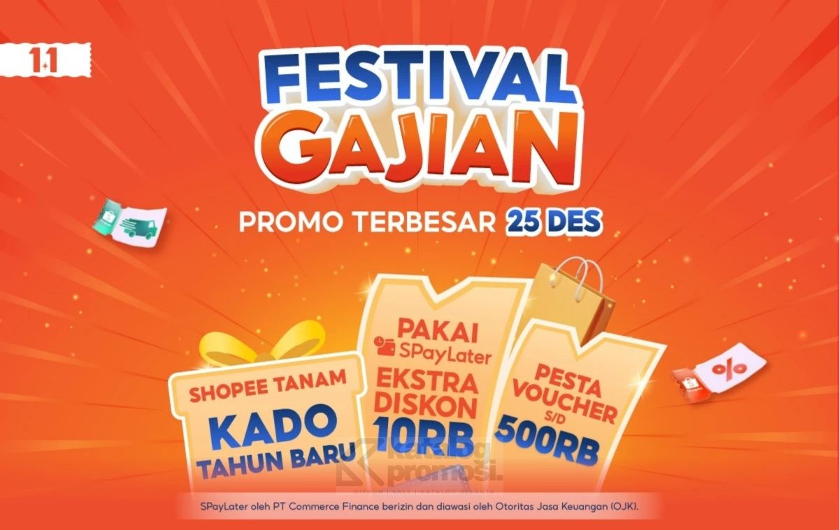 Festival Gajian Shopee - PROMO TERBESAR 25 DES!