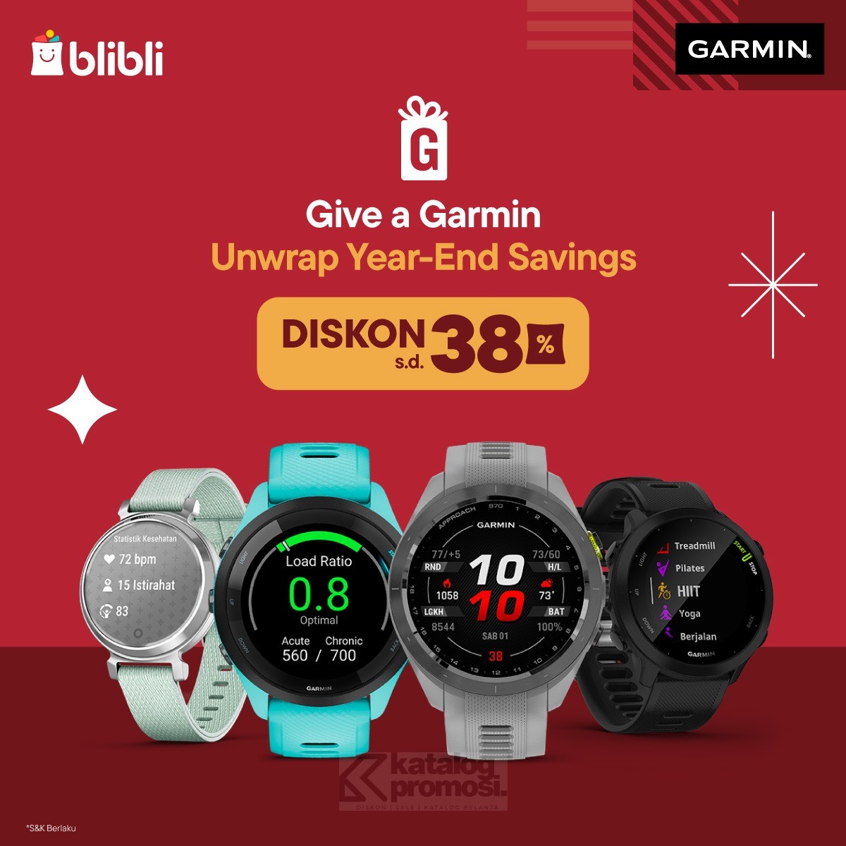 Garmin Spesial Akhir Tahun di Blibli Diskon hingga 38%