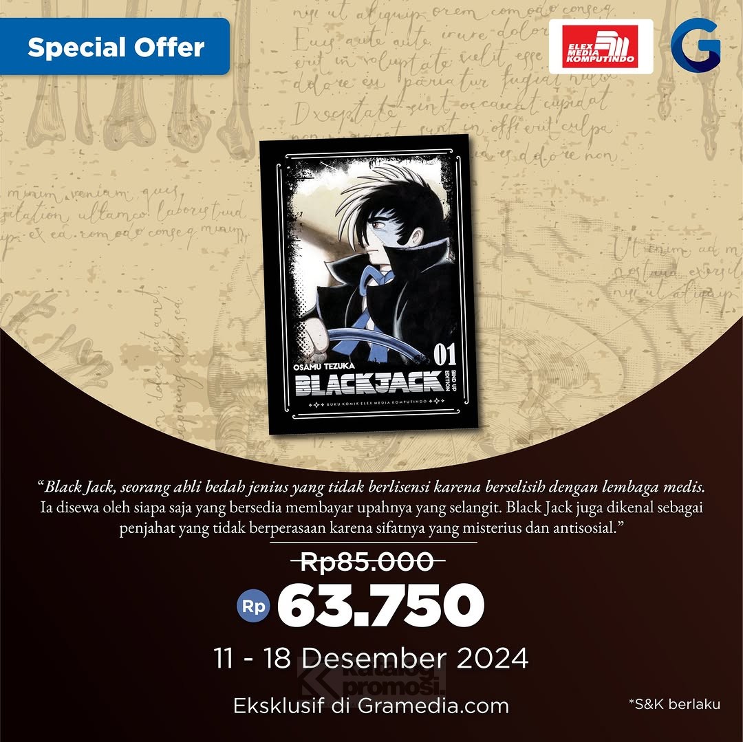 Komik Black Jack Bind Up Edition 1 Special Offer di Gramedia.com 