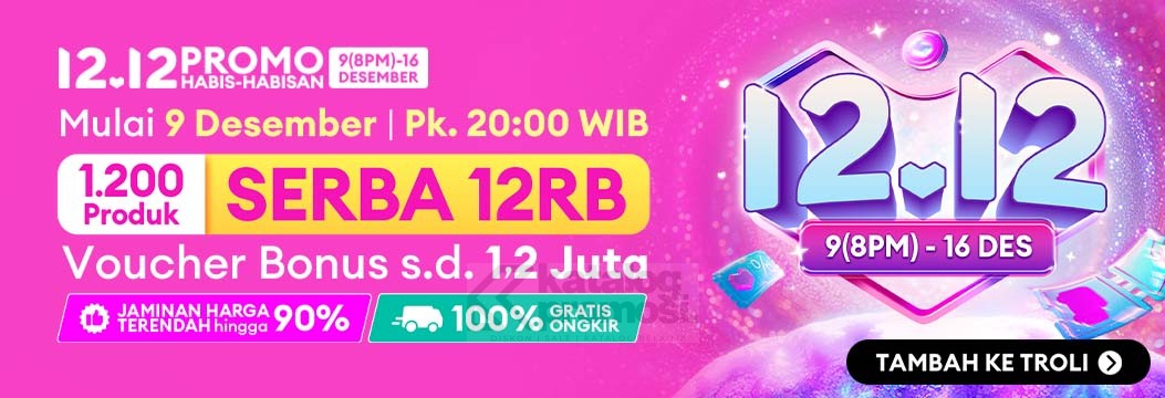 Lazada 12.12 PROMO HABIS-HABISAN dapatkan Voucher Bonus hingga 1,2 Juta!