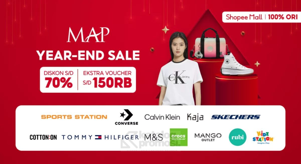 MAP YEAR-END SALE di Shopee Mall - dapatkan Diskon dan Ekstra Voucher!