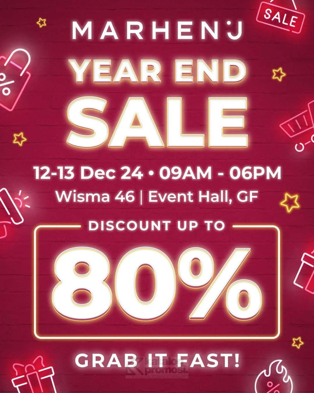 MARHEN.J YEAR END SALE Hadir di WISMA 46