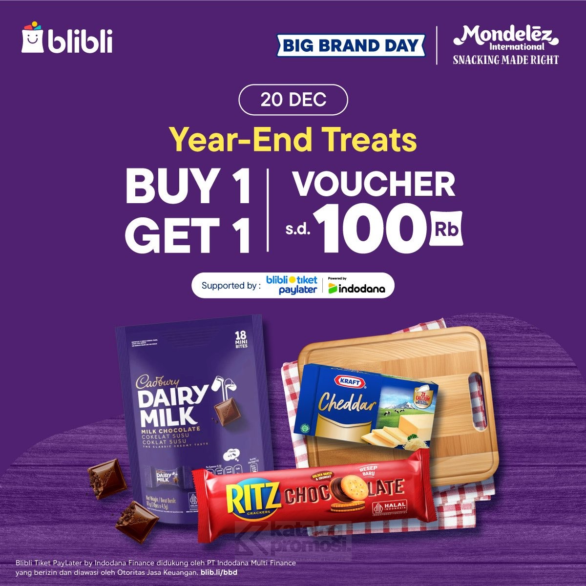 Mondelez Year End Treats di Blibli - BELI 1 GRATIS 1!