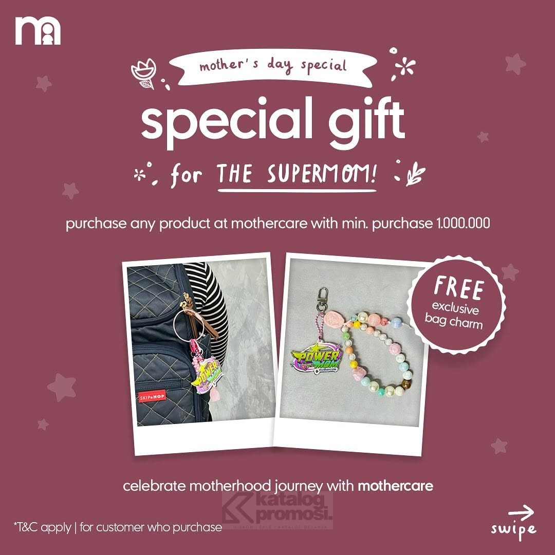 Mothercare Mother's Day Special get FREE Exclusive Bag Charm