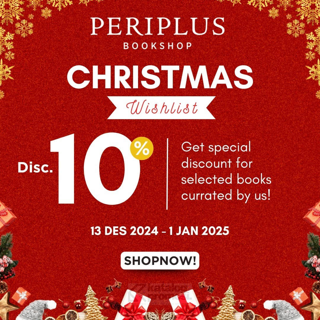 Periplus Christmas Wishlist - dapatkan DISKON 10% untuk Buku-Buku Pilihan! 