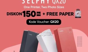 Pre Order Canon SELPHY QX20 Eksklusif di Blibli dapatkan Diskon dan FREE PAPER