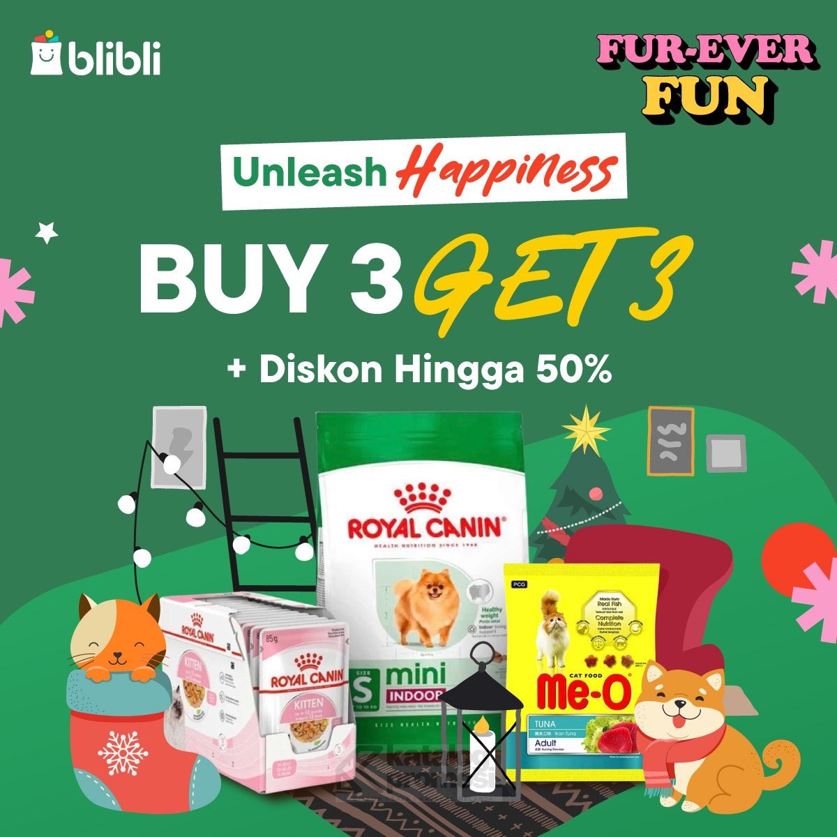 Promo FUR-EVER FUN di Blibli BUY 3 GET 3!