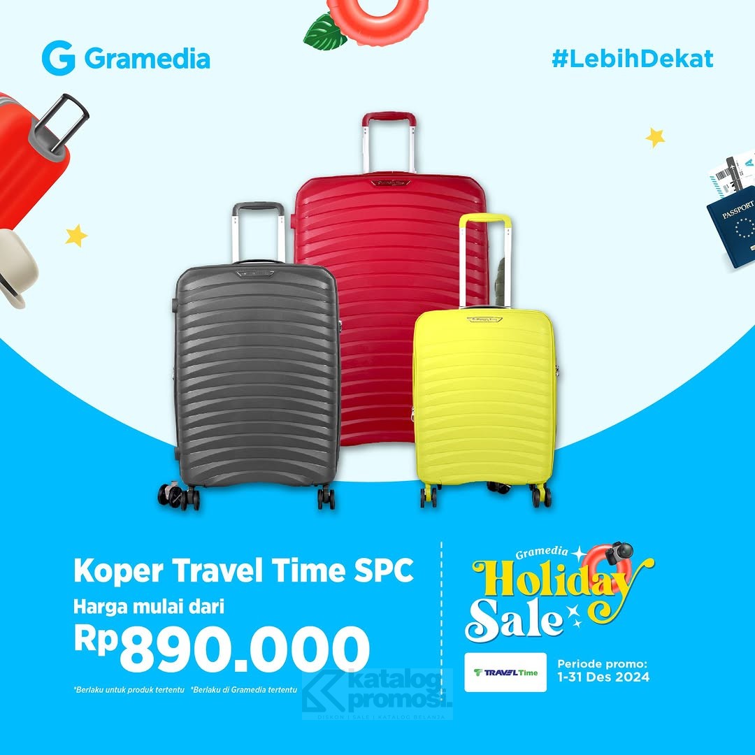 Promo Koper Traveling di Gramedia Holiday Sale  