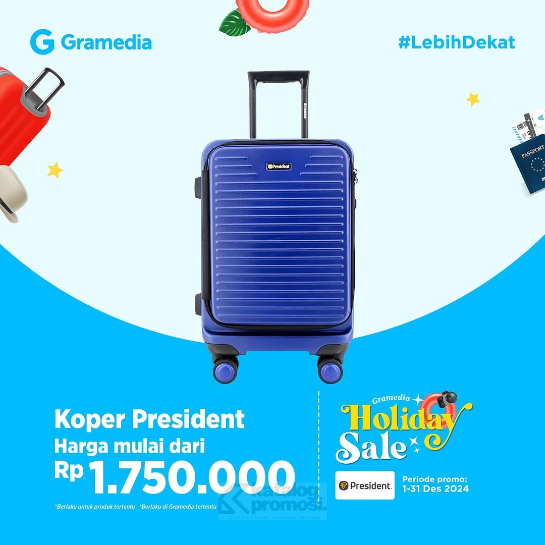 Promo Koper Traveling di Gramedia Holiday Sale  