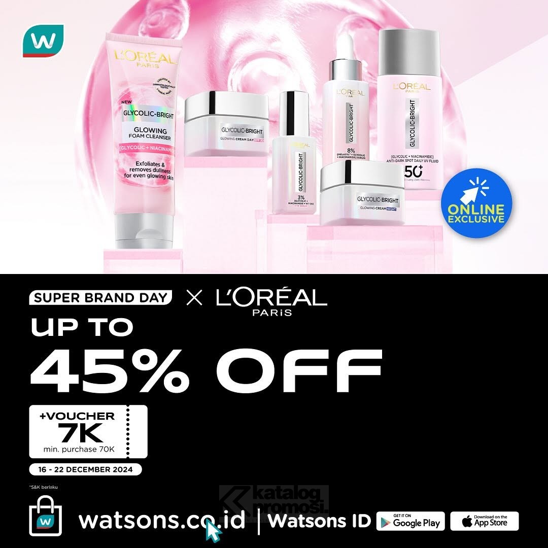 Promo L’Oréal di Watsons Super Brand Day 