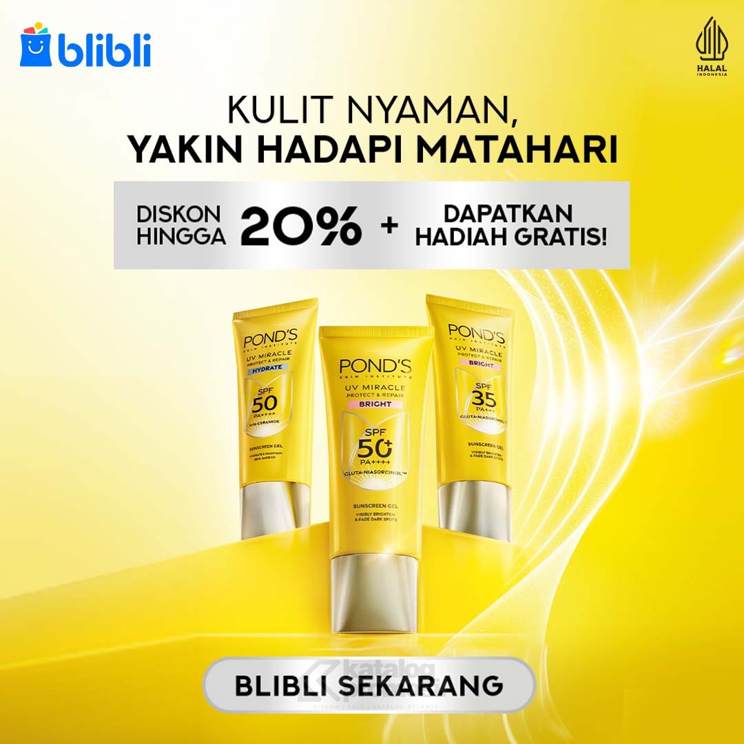 Promo Ponds di Blibli dapatkan Diskon dan Hadiah Gratis 