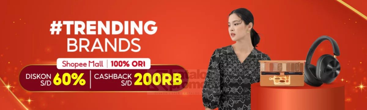 Promo Trending Brands di Shopee Mall Diskon hingga 60%  