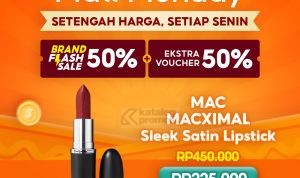 Shopee Mall Monday - dapatkan MAC MACXIMAL Sleek Satin Lipstick SETENGAH HARGA!