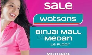 WATSONS RE-OPEN STORE di Binjai Mall Medan