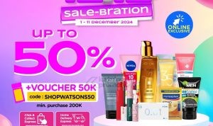 Watsons 12.12 SALE-BRATION Diskon hingga 50%