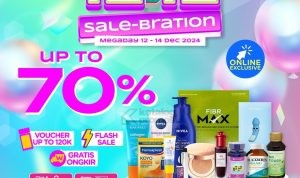 Watsons 12.12 SALE-BRATION MEGADAY Diskon hingga 70%