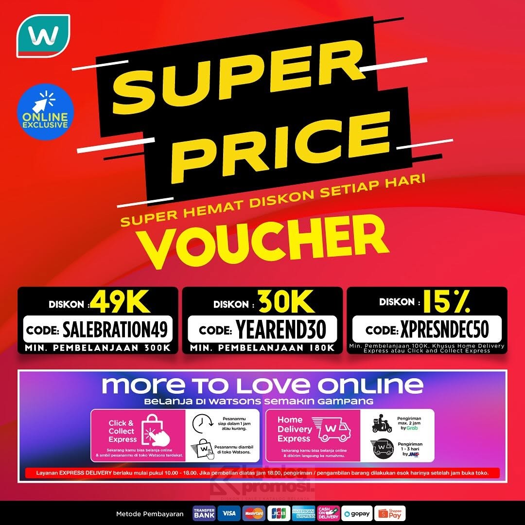 Watsons SUPER PRICE - Super Hemat Diskon Setiap Hari!