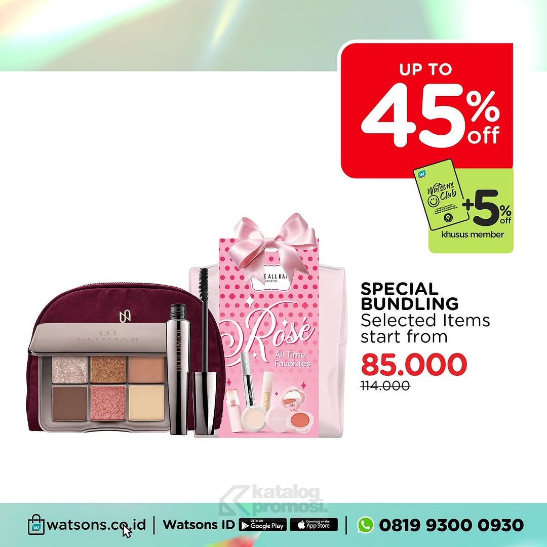 Watsons WEEKEND SPECIAL DEALS! Diskon hingga 60%