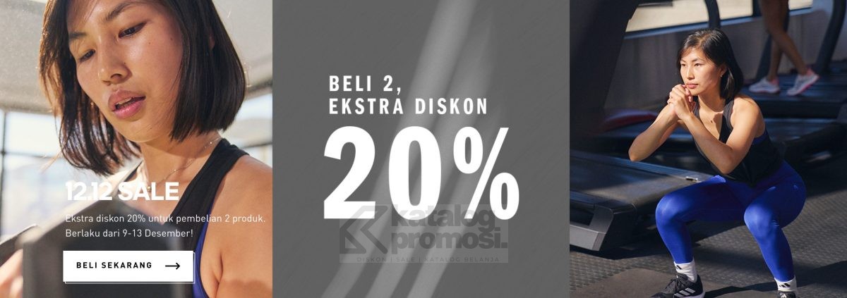 adidas 12.12 SALE! Beli 2 Ekstra Diskon 20%