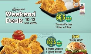 Promo A&W WEEKEND DEALS Paket Aroma Chicken Golden/ Spicy Mulai Rp. 66.500