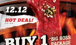 Promo Beef Boss 12.12 Hot Deal Buy 1 Get 1 Beef Boss Package*