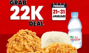 Promo CFC SPESIAL GRABFOOD DINE OUT DEALS - PAKET ASTAGA 1 cuma Rp. 22RIBU!