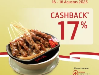 Promo HUT RI ke 80 SATE KHAS SENAYAN Cashback 17% Khusus Untuk Member*