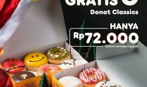 Promo DUNKIN' DONUTS E-VOUCHER GRAB - BELI 6 GRATIS 6 DONAT CLASSICS