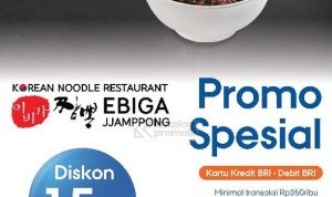 Promo Ebiga Jjamppong Spesial BRI - Dapatkan Diskon Hingga 20%