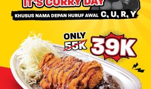 Promo GO! GO! CURRY DAY - Harga Spesial Chicken Katsu Curry hanya Rp. 39K