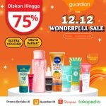 Promo GUARDIAN 12.12 WONDERFULL SALE - DISKON HINGGA 75%