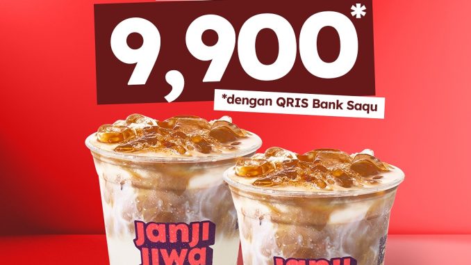 Promo Kopi Janji Jiwa Ka99et Bank Saqu Harga Spesial Kopi Susu cuma Rp9.900
