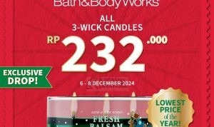 Promo Bath & Body Works Annual Candle Day 3-Wick Candles Hanya Rp232 Ribu!