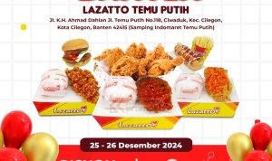 Promo Lazatto Re-Opening Outlet Temu Putih Diskon 10% dan Gratis Ice Cream!