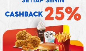 Promo MCDONALDS SPAYLATER CASHBACK 25%