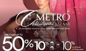 Promo Metro Christmas Bazaar Diskon Hingga 50% + 10% off