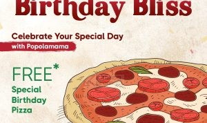 Promo POPOLAMAMA BIRTHDAY BLISS - FREE Special Birthday Pizza!