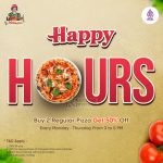 Promo Popolamama Happy Hours - Diskon 50% untuk Pembelian 2 Regular Pizza