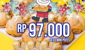 Promo Beard Papa’s GrabFood Beli 3 Mini Cream Puffs Hanya Rp 97.000