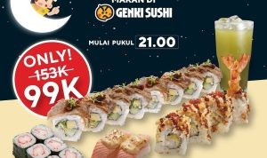 Promo Genki Sushi Midnight Sale Makan Hemat Mulai Rp 99.000