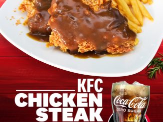 Promo KFC Chicken Steak combo dengan Coca-Cola Zero Sugar mulai Rp. 47.273 di outlet KFC tertentu