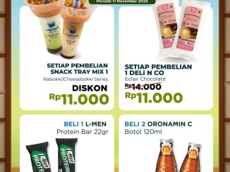 promo Lawson 11.11 diskon dan beli 1 gratis 1 berlaku 11 November 2025 di seluruh outlet