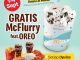Promo McDonald’s Gratis McFlurry OREO berlaku 1–4 September 2025 di seluruh restoran untuk setiap Upsize Paket Hemat/PaNas Large